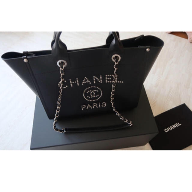 シャネルCHANELトーヴィルトートバッグ黒 レディース バッグ トート