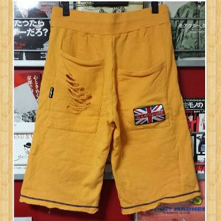 R-LONDON アールロンドン ハーフパンツ ダメージ加工 フィットネス(ハーフパンツ)