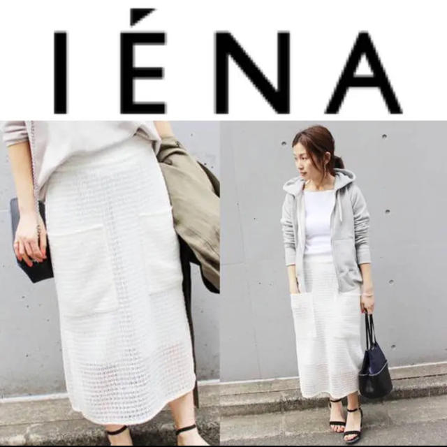 IENA(イエナ)の新品 IENA レースデザインスカート◆  34 レディースのスカート(ひざ丈スカート)の商品写真