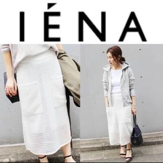 イエナ(IENA)の新品 IENA レースデザインスカート◆  34(ひざ丈スカート)