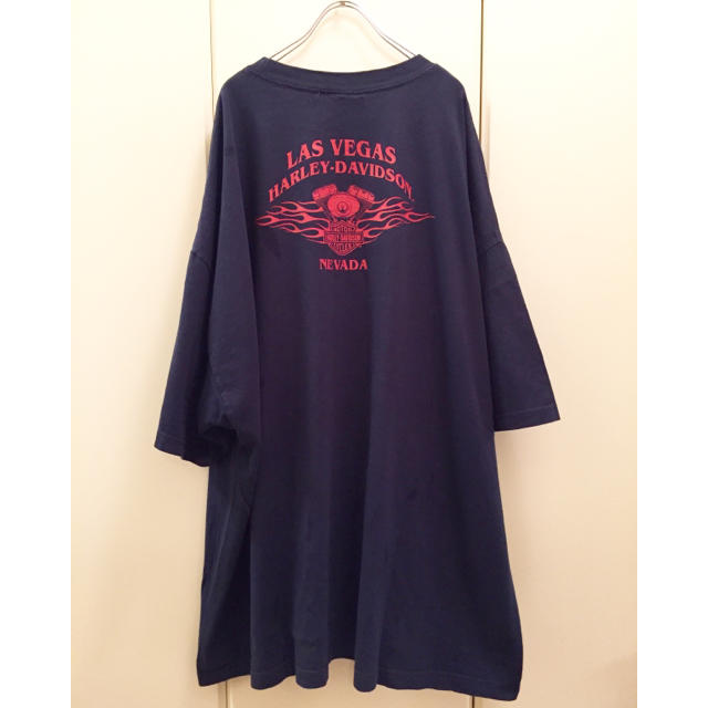 Harley Davidson(ハーレーダビッドソン)の【USED】4XL 激レアHarley-Davidson ハーレーダビッドソン メンズのトップス(Tシャツ/カットソー(半袖/袖なし))の商品写真