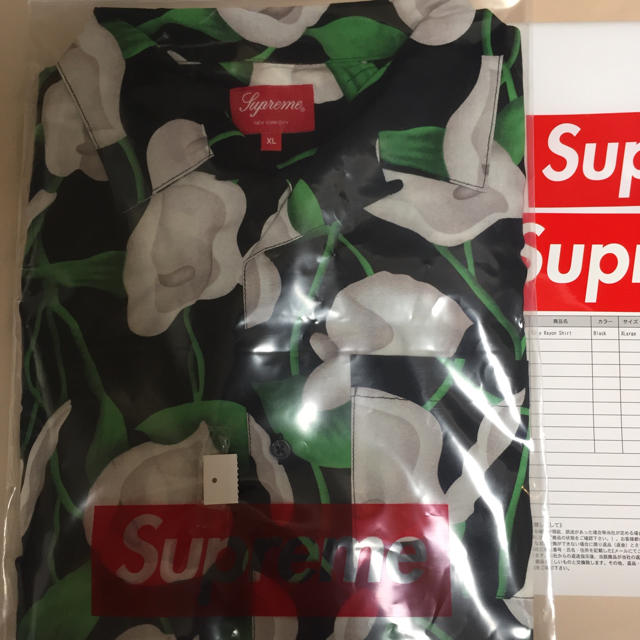 送料込 XL Supreme Lily Rayon Shirt ブラック | hartwellspremium.com