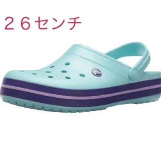 クロックス(crocs)のクロックス アイスブルー ２６センチ  新品(サンダル)