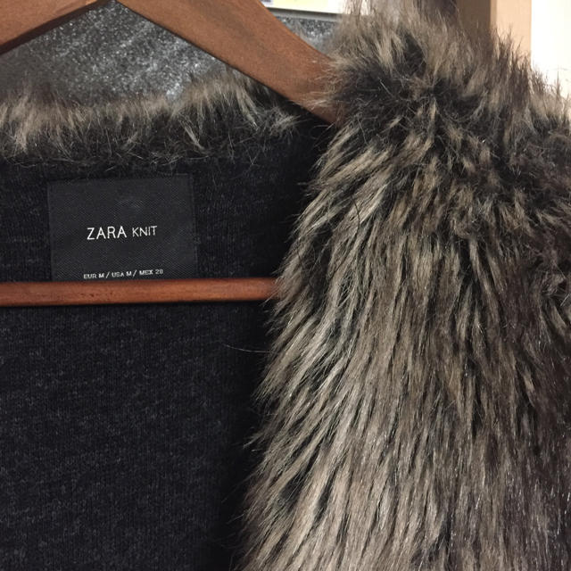 ZARA(ザラ)のZARAフェイクファーベスト レディースのトップス(ベスト/ジレ)の商品写真