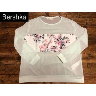 ベルシュカ(Bershka)のベルシュカ（ZARA姉妹ブランド）シフォン花柄トップス(カットソー(長袖/七分))