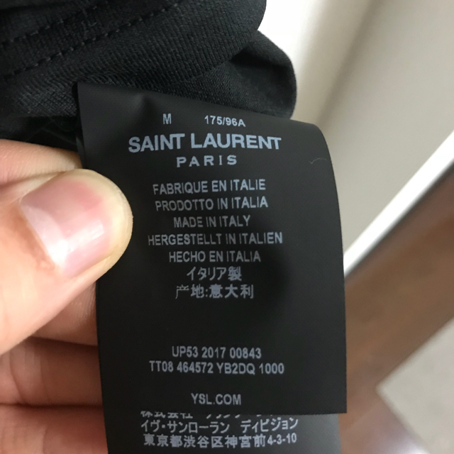 Saint Laurent(サンローラン)のSaint Laurent Paris リブゴーシュ T-shirt  メンズのトップス(Tシャツ/カットソー(半袖/袖なし))の商品写真