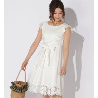 ウィルセレクション(WILLSELECTION)のウィルセレクション ♡ 2wayレース付リボンワンピース(ひざ丈ワンピース)