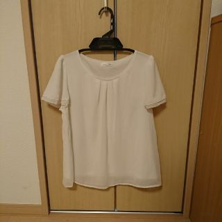 シフォンカットソーシャツ👚(カットソー(半袖/袖なし))