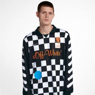 オフホワイト(OFF-WHITE)のNIKE OFF-WHITE Soccer Jersey オフホワイト サッカー(Tシャツ/カットソー(七分/長袖))