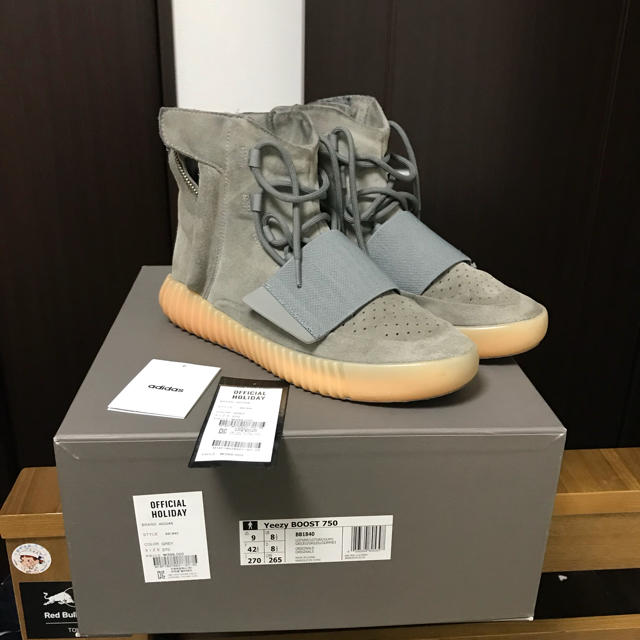 スニーカー adidas - yeezy boost 750 27cm