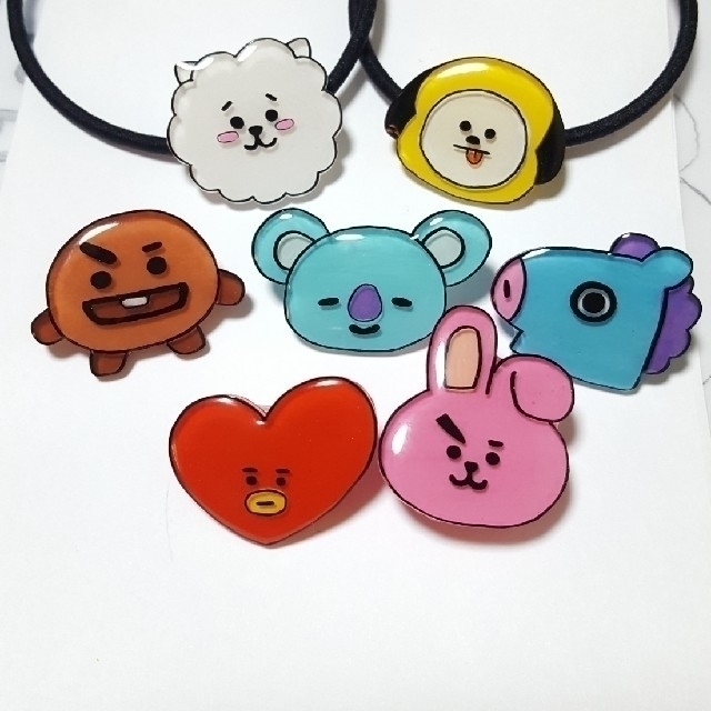 防弾少年団 Bts Bt21 ヘアゴム バッジの通販 By みい S Shop ボウダンショウネンダンならラクマ