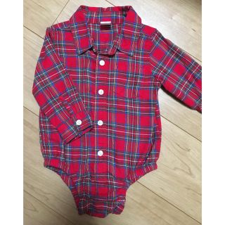 ベビーギャップ(babyGAP)のGAP シャツ風ロンパース(ロンパース)