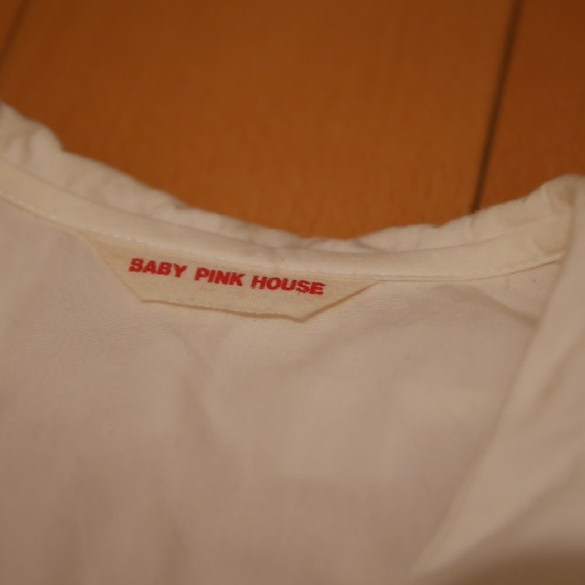 PINK HOUSE(ピンクハウス)の【BABY PINK HOUSE】オーバーブラウス キッズ/ベビー/マタニティのキッズ服女の子用(90cm~)(ブラウス)の商品写真