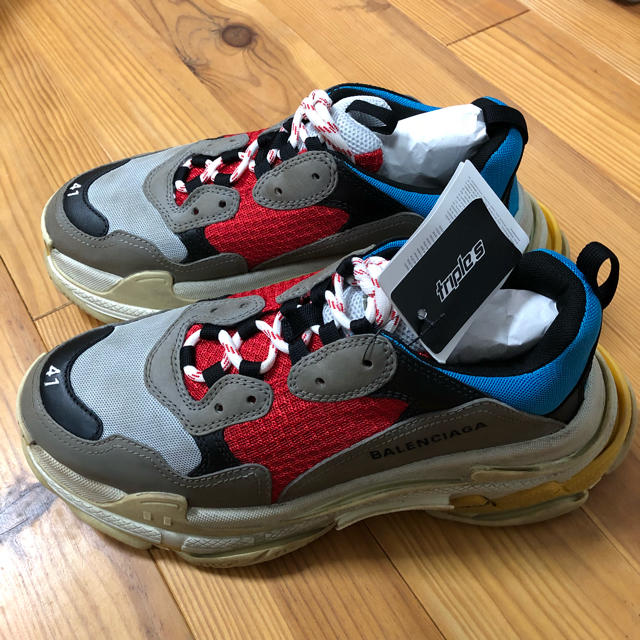 BALENCIAGA Triple s 41 BULE/GRIS/RED