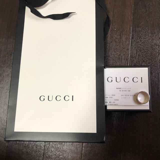 Gucci(グッチ)のGUCCI グッチ グッチゴースト シルバーリング  リング 19号 美品 メンズのアクセサリー(リング(指輪))の商品写真