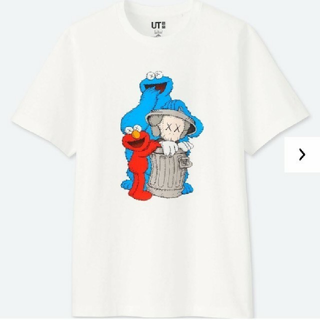 UNIQLO(ユニクロ)の最安★UNIQLO kaws セサミストリート コラボ tee★4XL メンズのトップス(Tシャツ/カットソー(半袖/袖なし))の商品写真