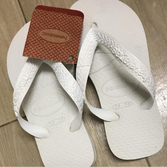 havaianas(ハワイアナス)の新品 havaianas ビーチサンダル 白 キッズ/ベビー/マタニティのベビー靴/シューズ(~14cm)(サンダル)の商品写真