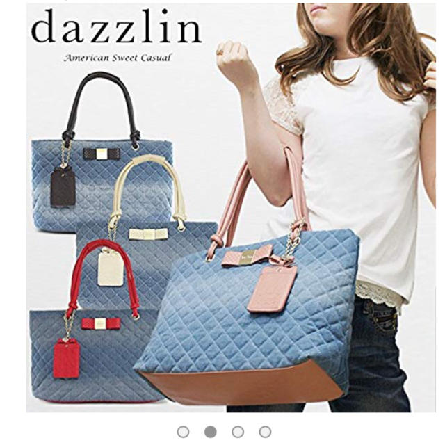 dazzlin(ダズリン)のdazzlin デニムキルティングバック 新品 レディースのバッグ(トートバッグ)の商品写真