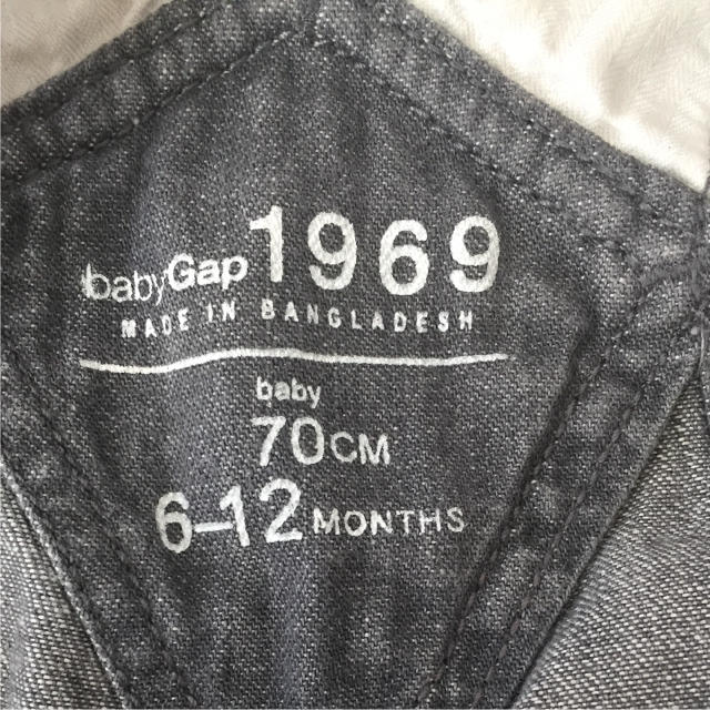 babyGAP(ベビーギャップ)の【超美品】baby GAP  オーバーオール キッズ/ベビー/マタニティのベビー服(~85cm)(カバーオール)の商品写真