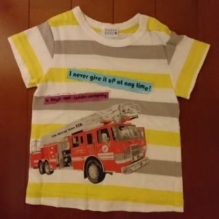 ハッカベビー(hakka baby)のhakka baby 90★消防車 Tシャツ(Tシャツ/カットソー)