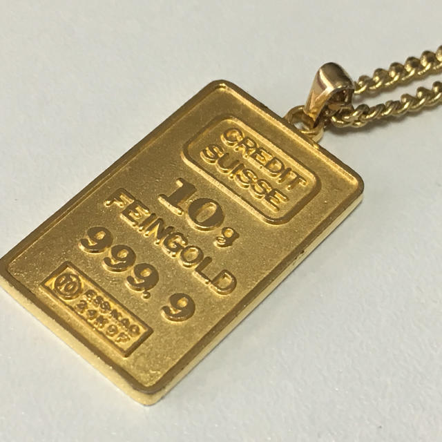 金のプレートのネックレス レディースのアクセサリー(ネックレス)の商品写真