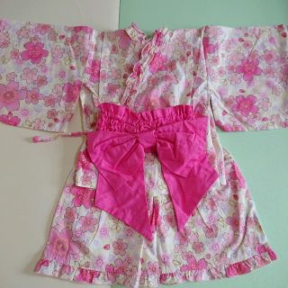 桜柄浴衣♡80サイズ 甚平(甚平/浴衣)