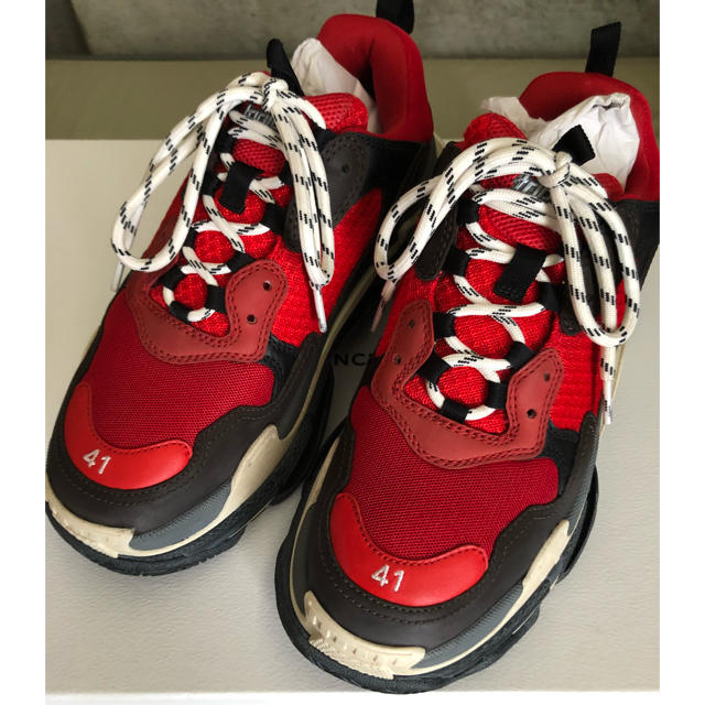 【おまけ付】 Balenciaga - ツック balenciaga triple s bred 41 スニーカー 【おまけ付】 Balenciaga - ツック balenciaga triple s bred 41 スニーカー