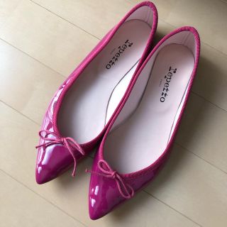 レペット(repetto)の新品同様⭐️repetto／レペット ブリジット パテント フラットシューズ  (バレエシューズ)