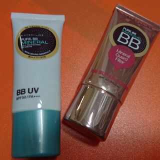 メイベリン(MAYBELLINE)のお値下げします。メイベリン ピュアミネラルＢＢクリーム二点セット(BBクリーム)