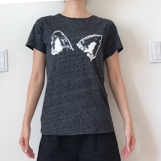 ふるさと割】 Kitsune Tee フォックスイヤー Tシャツ トップス 半袖 メゾンキツネ