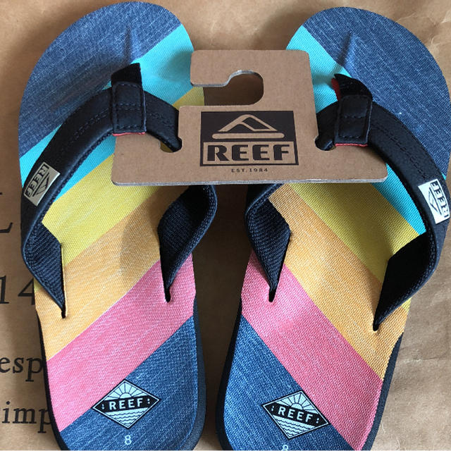 BAYFLOW(ベイフロー)の新品 ベイフロー購入 REEF マルチカラービーチサンダル M 26cm   メンズの靴/シューズ(ビーチサンダル)の商品写真
