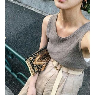 トゥデイフル(TODAYFUL)のtodayful  ラウンドへムタンクトップ 吉田怜香(タンクトップ)