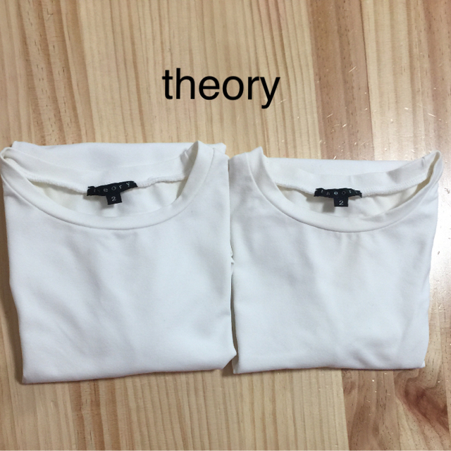 theory(セオリー)の美品   セオリー theory Ｔシャツ   2点セット レディースのトップス(Tシャツ(半袖/袖なし))の商品写真