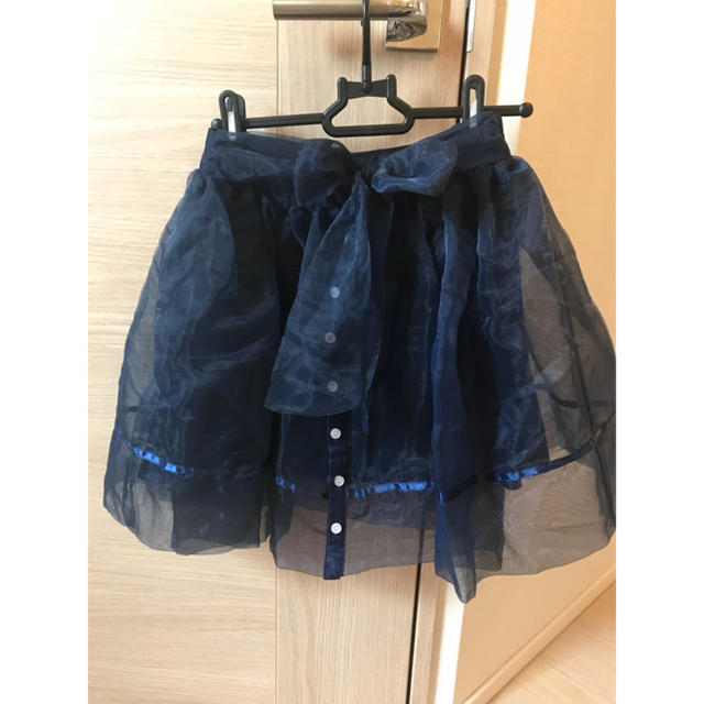 SNIDEL(スナイデル)のsnidel スナイデル スカート オーガンジー ネイビー レディースのスカート(ミニスカート)の商品写真