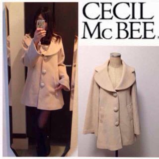 セシルマクビー(CECIL McBEE)のセシル ビックカラービジューコート♡(ピーコート)