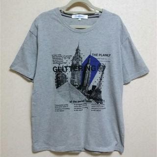 タケオキクチ(TAKEO KIKUCHI)のミュートビート　メンズTシャツ　グレー(Tシャツ/カットソー(半袖/袖なし))