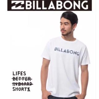 ハーレー(Hurley)の夏用Tシャツ♡BILLABONGビラボン ロゴTシャツWHI サイズL(Tシャツ/カットソー(半袖/袖なし))