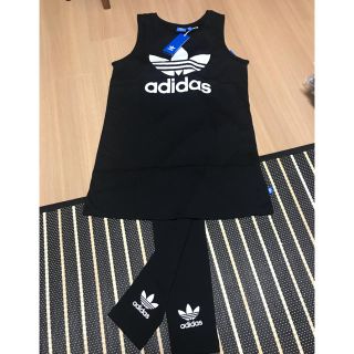 アディダス(adidas)の★新品★アディダス★ワンピース★レギンス★M(ミニワンピース)