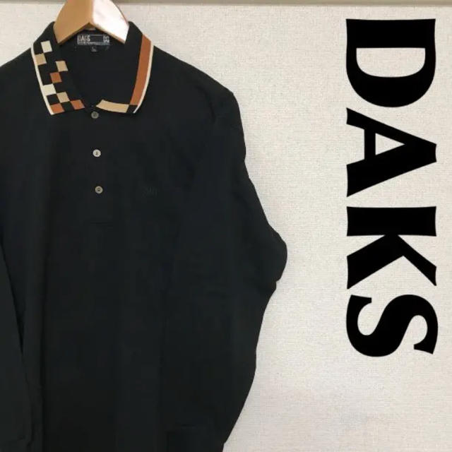 DAKS(ダックス)の古着 DAKS ダックス ポロシャツ 長袖 ワンポイント 0705 メンズのトップス(ポロシャツ)の商品写真