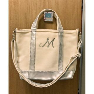 L.L.Bean - L.L.Bean☆レザーショルダーストラップトート☆シルバー