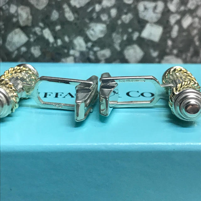 激安卸販売新品 18K シルバーのビンテージカフス