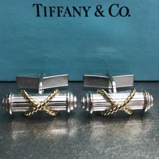 ティファニー(Tiffany & Co.)の18K巻き シルバー925 カフス カフリンクス ティファニー(カフリンクス)