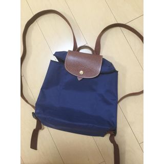 ロンシャン(LONGCHAMP)のロンシャン プリアージュリュック   ネイビー(リュック/バックパック)