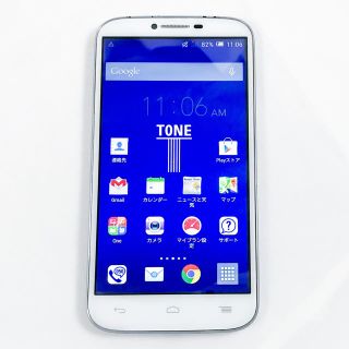 アンドロイド(ANDROID)のSIMフリースマホ TONE m14 Android4.2.2 クアッドコア(スマートフォン本体)