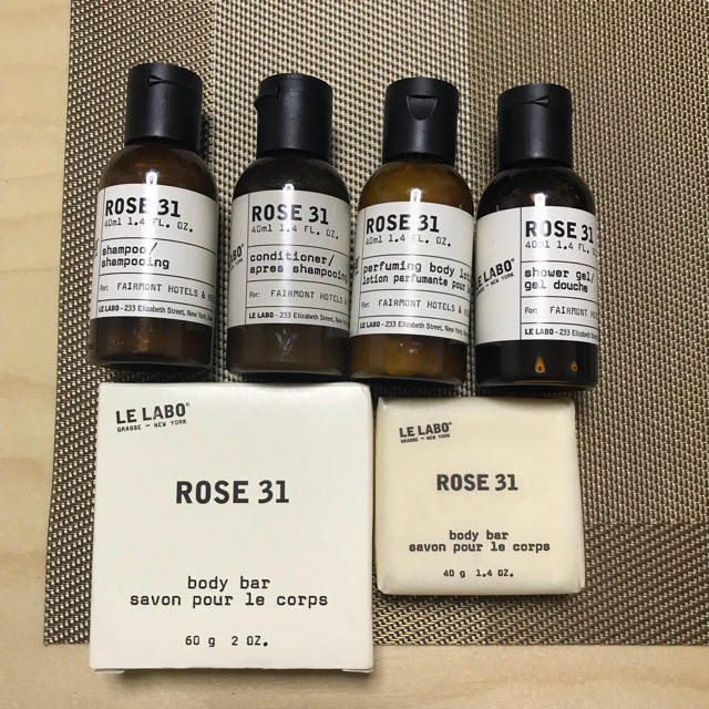 John Masters Organics(ジョンマスターオーガニック)の【tomo様専用】LE LABO ROSE 31 アメニティ7点セット コスメ/美容のキット/セット(サンプル/トライアルキット)の商品写真