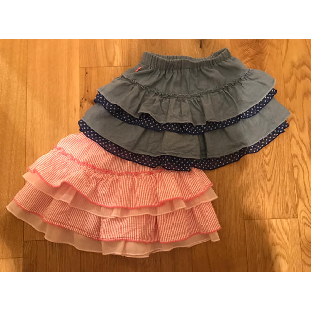 mikihouse(ミキハウス)のミキハウス リーナちゃん キュロット 2枚 キッズ/ベビー/マタニティのキッズ服女の子用(90cm~)(パンツ/スパッツ)の商品写真