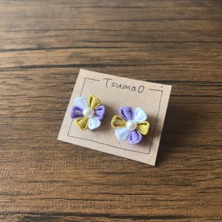 つまみ細工 ピアス(イヤリング)(ピアス)