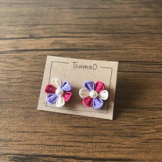 つまみ細工 ピアス(イヤリング)(ピアス)