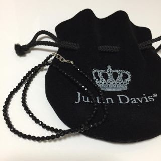 ジャスティンデイビス(Justin Davis)の値下中★Justin Davis オニキスチェーン(ネックレス)