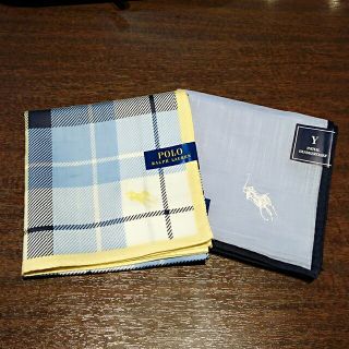 ポロラルフローレン(POLO RALPH LAUREN)の入荷いたしました！☆正規品☆日本製☆ポロラルフローレンハンカチ２枚セット新品(ハンカチ/ポケットチーフ)